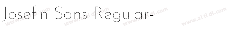 Josefin Sans Regular字体转换